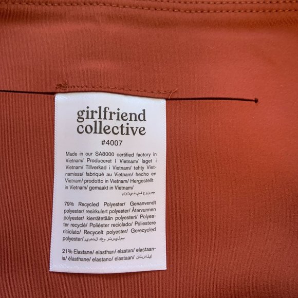 Girlfriend Collective Compressive High-Rise Leggings 28" in Sedona Rust Size M - Picture 10 of 11